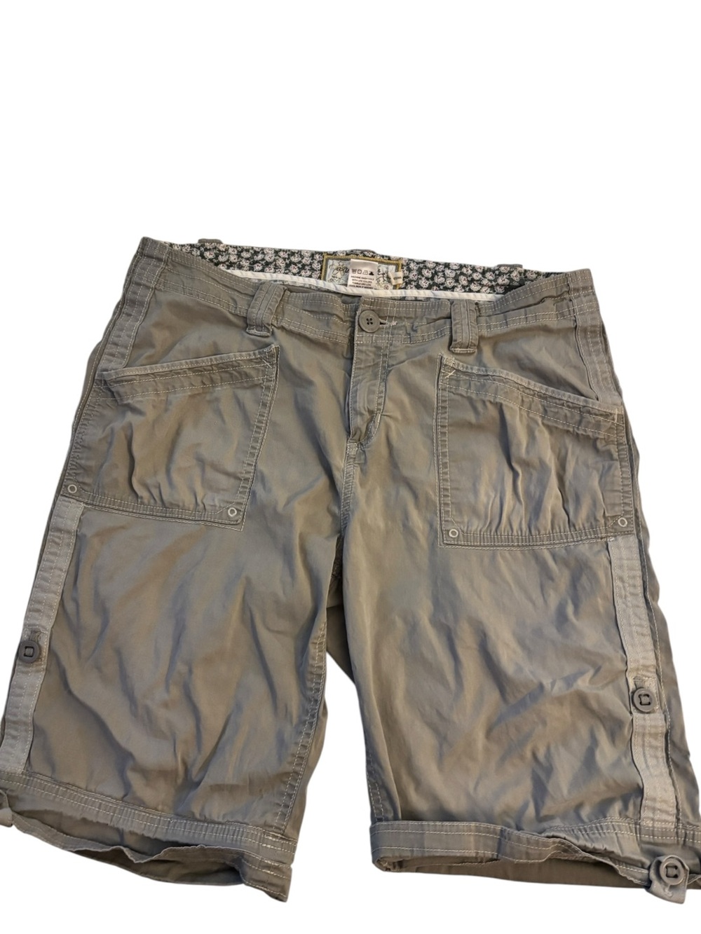 Aventura Women's Cargo Bermuda Shorts Lot of 2 Size 12 Blue & Khaki - Picture 6 of 12